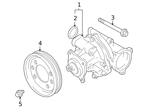 Water Pump & Related Components for 2001 Suzuki Vitara #0