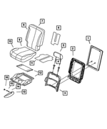 YM601DAAA - Interior Trim: Seat Back Panel, Right for Chrysler: Pacifica Image
