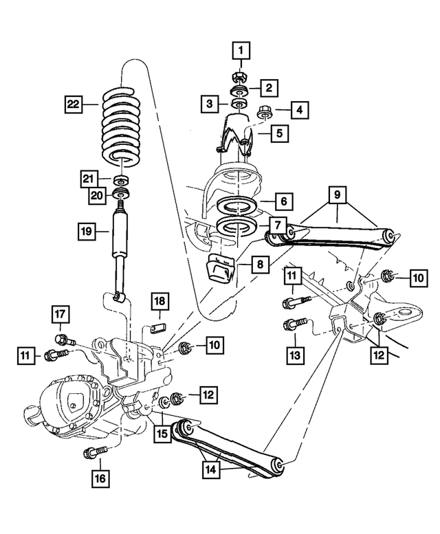 6503029 - Front Suspension &amp; Drive: Hex Nut, Upper for Mopar Image