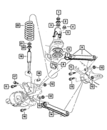 6503029 - Front Suspension &amp; Drive: Hex Nut, Upper for Mopar Image