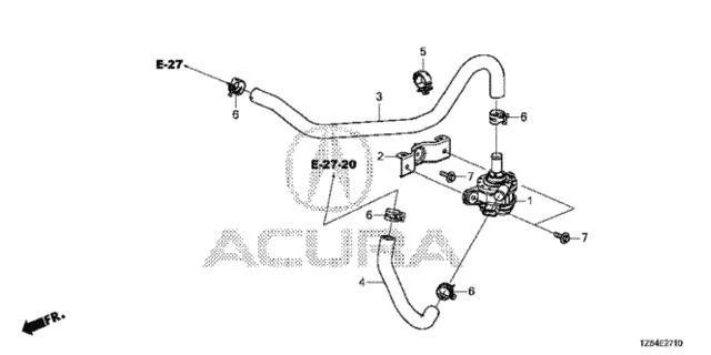 Electric Water Pump for 2017 Acura MDX #0