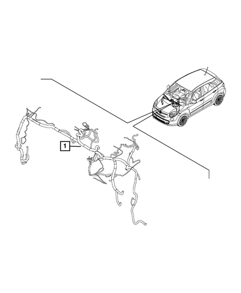 Wiring-Instrument Panel for 2015 Fiat 500L #0