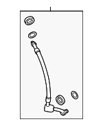 LR061889 - HVAC: Pressure Hose for Land Rover: Discovery Sport, Range Rover Evoque Image
