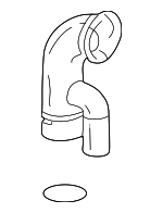 17243PAAA00 - Air &amp; Fuel Delivery: Engine Air Intake Hose for Honda Image