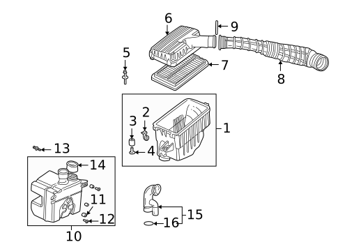 Air Intake for 1998 Honda Accord #1