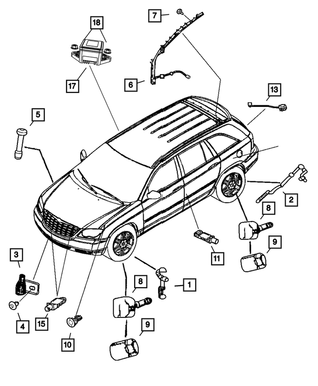 « 68020487AC – Electrical : Abs Capteur pour Mopar Image »