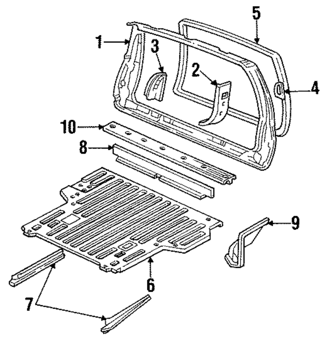 12547894 - Body: Floor Pan for GM Image
