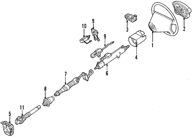 20346201239B51 - Steering: Shroud for Mercedes-Benz Image