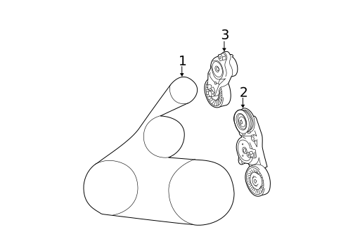 Belts & Pulleys for 2010 Toyota Camry #0