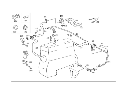Heating Water Connection for 2002 Mercedes-Benz CLK430 #0