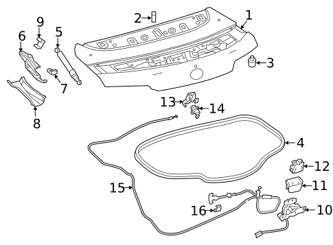 Lid & Components for 2022 Lexus LC500 #0