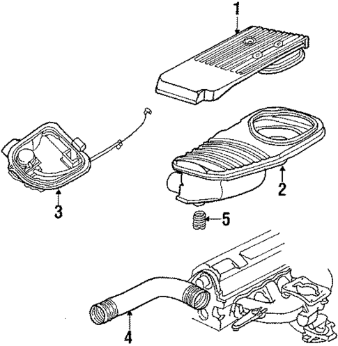 Air Inlet for 1991 Dodge Shadow #0
