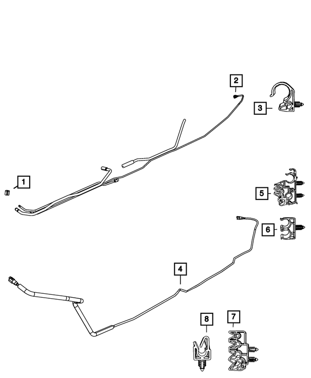 52122523AD - : Fuel Supply Tube for Mopar Image