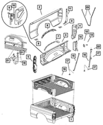 5080829AE - Body Sheet Metal Except Doors: Pickup Box for Mopar Image