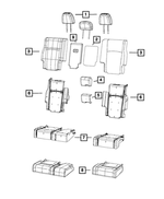 1UN15HL1AA - Interior Trim: Rear Headrest, Center for Mopar Image