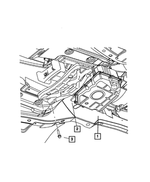 4578157AC - Engine Mounting: Transmission Crossmember for Mopar Image