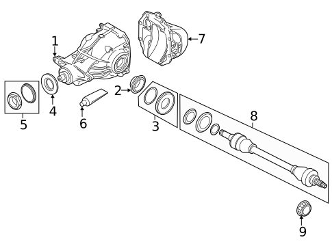 Axle & Differential for 2016 BMW 650i xDrive Gran Coupe #0