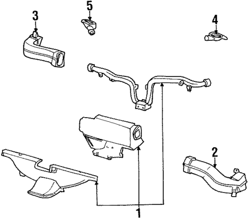 Ducts for 1998 Mercury Grand Marquis #0