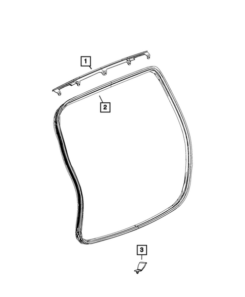 Weatherstrips and Seals for 2026 Jeep Compass #2