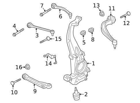 Suspension Components for 2020 Porsche Cayenne #1