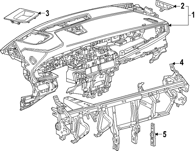 26408167 - : Trim Bezel for Buick: Enclave Image
