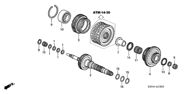 AT Mainshaft ('03-'06) for 2005 Acura MDX #0
