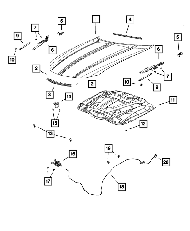 68040243AD - Body Sheet Metal Except Doors: Cowl Mucket for Mopar Image image