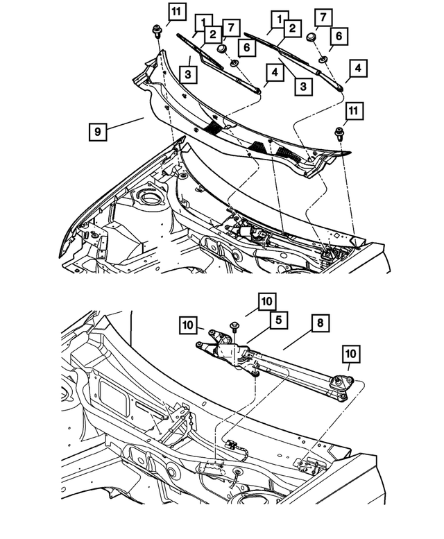 5102230AB - : Wiper Blade for Mopar Image