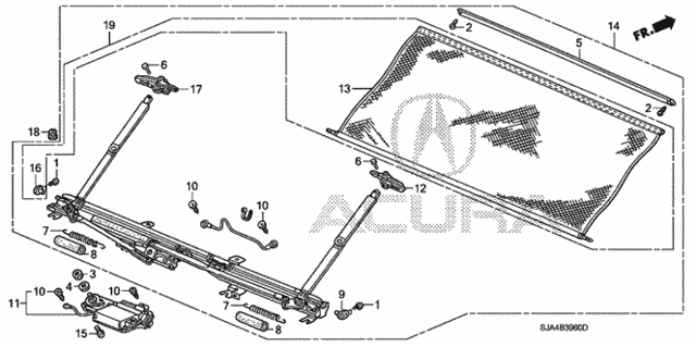 Rear Sunshade for 2012 Acura RL #0
