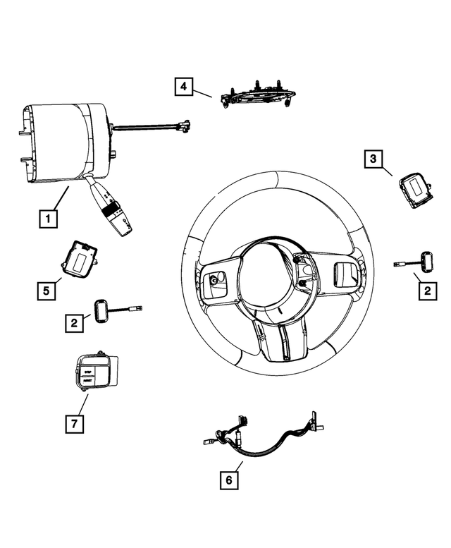 1HE80DX9AO - Electrical: Steering Column Module for Mopar Image
