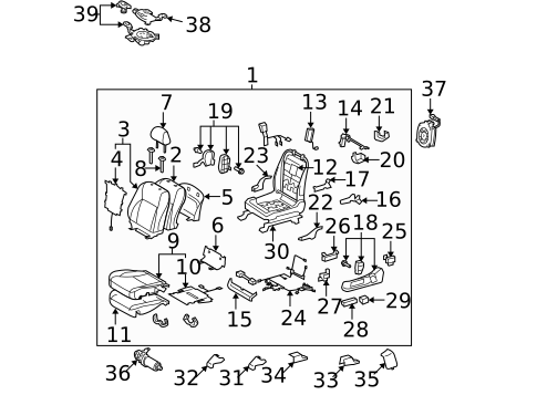 Power Seats for 2011 Lexus ES350 #1