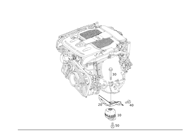 39900803 - Engine Suspension: Screw W Washer Assembly for Mercedes-Benz: 350SD, B Electric Drive, B250e, C250, C300, C350, C350e, C400, C43 AMG, C450 AMG, C63 AMG, C63 AMG S, CLS400, CLS550, CLS63 AMG, CLS63 AMG S, E250, E300, E350, E400, E43 AMG, E450, E53 AMG, E550, E63 AMG, E63 AMG S, EQB 250+, EQB 300, EQB 350, GLA250, GLA35 AMG, GLA45 AMG, GLB250, GLB35 AMG, GLC300, GLC43 AMG, GLC63 AMG, GLC63 AMG S, GLK250, GLK350, Maybach S580, Maybach S680, S500, S580, S580e, S63 AMG E Performance, SLC300, SLC43 AMG, SLK250, SLK300, SLK350, SLK55 AMG Image image