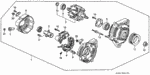 31105PR7A01 - Engine: HOLDER ASSY., BRUSH for Honda Image