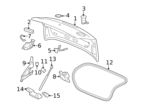 Trunk for 2007 Chevrolet Cobalt #0
