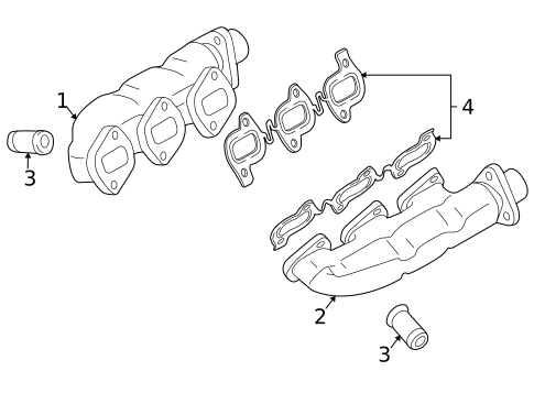 Exhaust Manifold for 2011 Audi Q7 #0