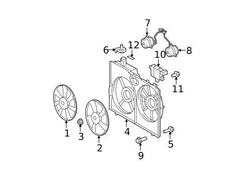 Cooling Fan for 2007 Lexus RX350 #0