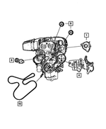 4892519AB - Electrical: Accessory Drive Belt for Mopar Image