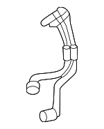 1675014704 - Belts &amp; Cooling: Engine Coolant Overflow Hose for Mercedes-Benz Image