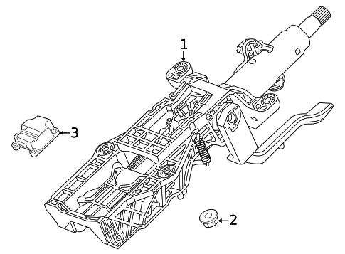 Steering Column Assembly for 2024 Chevrolet Tahoe #0