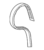 14400R9PA01 - Engine: Timing Belt for Acura Image