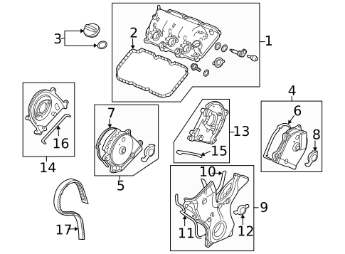 Valve & Timing Covers for 2018 Acura TLX #0