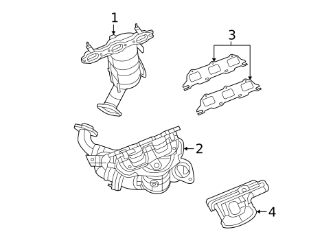 Exhaust Manifold for 2010 Chrysler Sebring #0