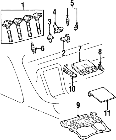 Powertrain Control for 1999 Lexus SC400 #0