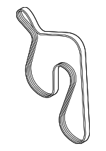 thumbnail image 2 of EPDM Serpentine Belt 6PK1640 – Fits 01-04 Subaru Outback, 09-13 Chevy Corvette & More 2 of 4
