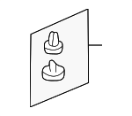 94415FA000MK - Body: Headliner Clip for Subaru Image