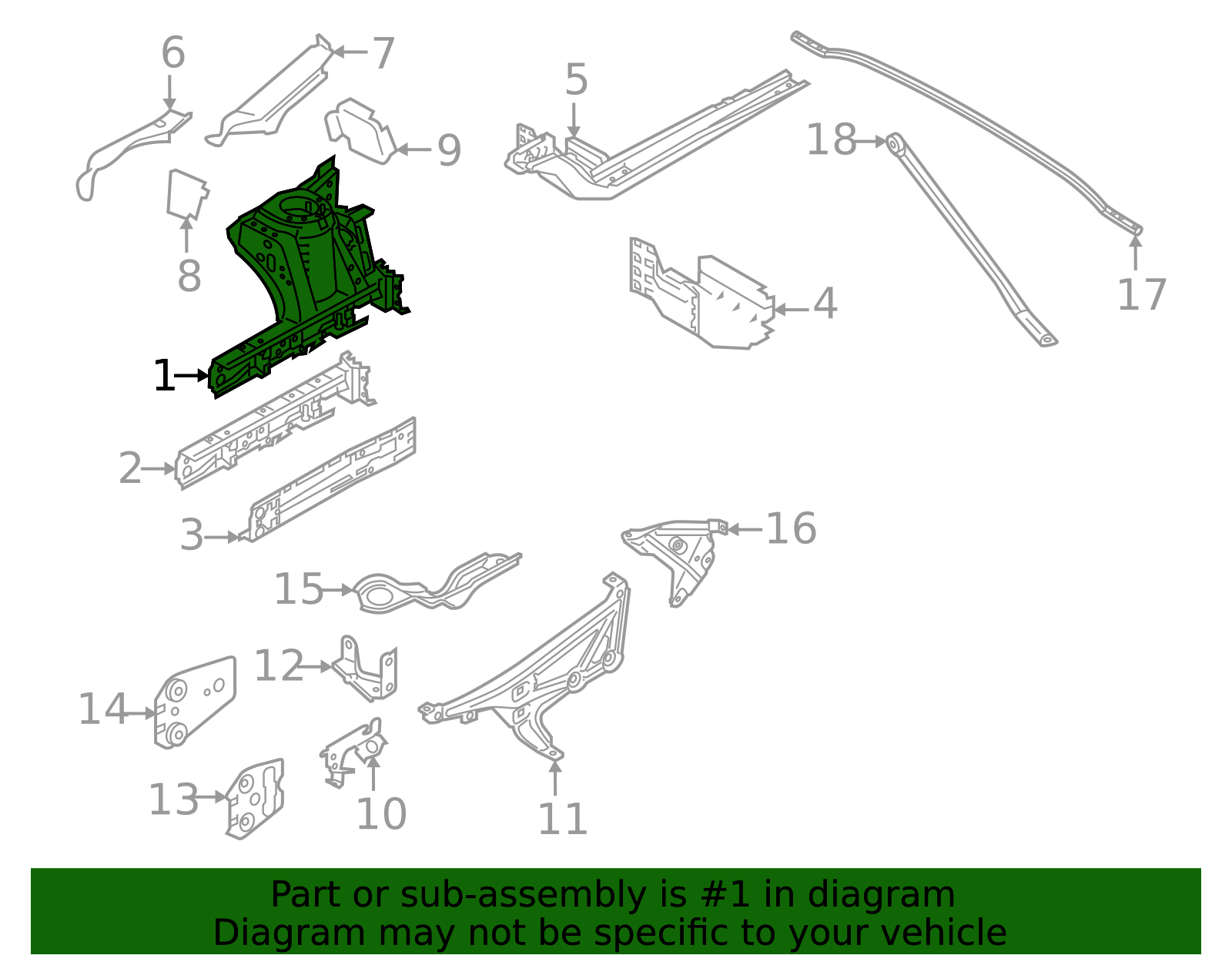41-00-7-427-782 - 2016-2024 BMW - Strut Tower | BMWPartsHub