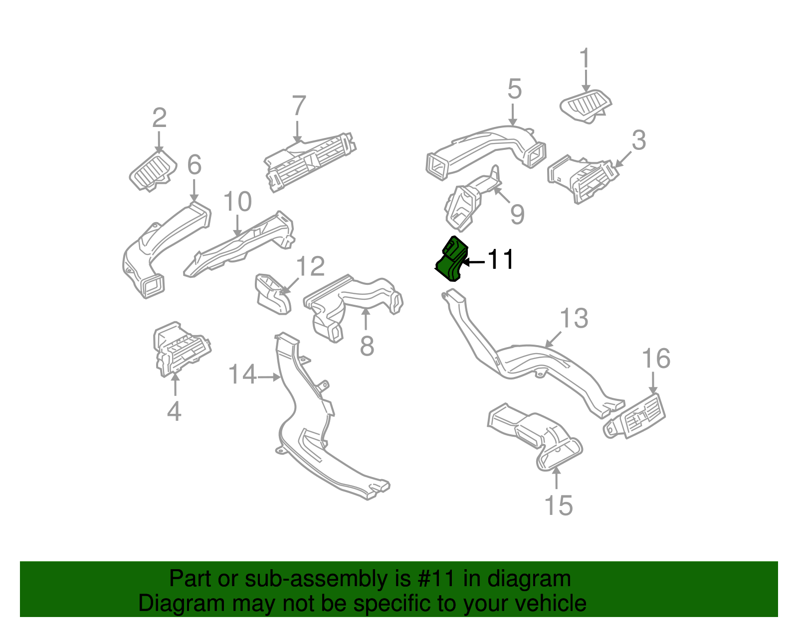 Floor Duct Extension - BMW (51-45-7-132-868)