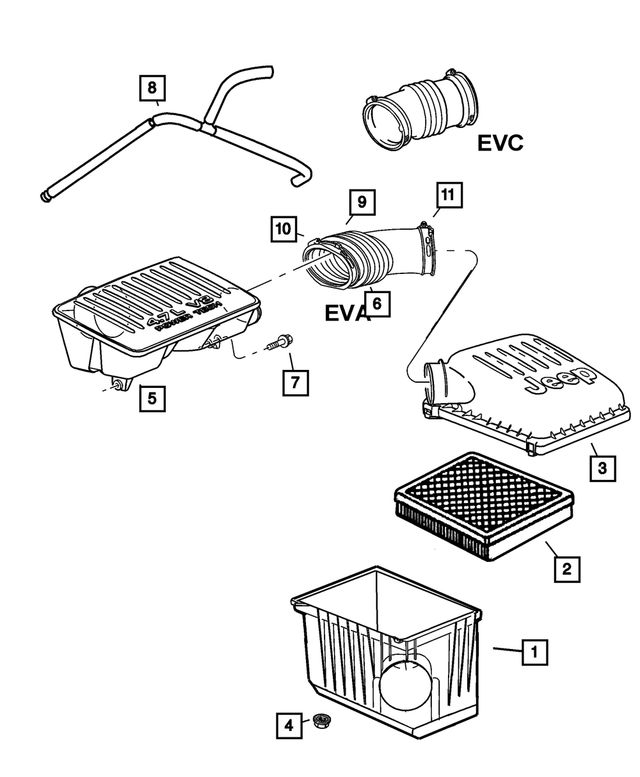 « 5013461AA – Fuel : Epurateur D`air Couvercle pour Mopar Image »