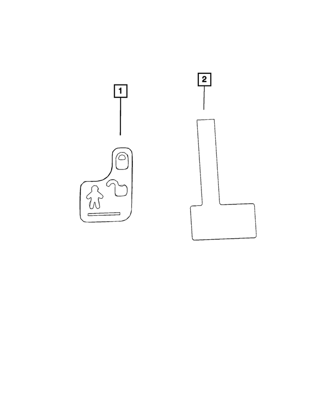 68235718AA - Labels: Child Protection Lock Label, Right for Mopar Image image
