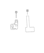 68235718AA - Labels: Child Protection Lock Label, Right for Mopar Image